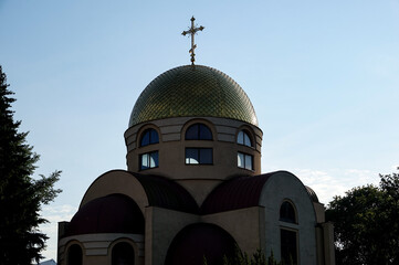 church of the holy trinity , image taken in stettin szczecin west poland, europe - obrazy, fototapety, plakaty