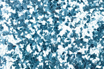 Shiny light blue holographic glitter background for your unique design view, adorable Christmas texture.