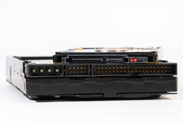 Obraz premium Hard disk isolated on a white background.