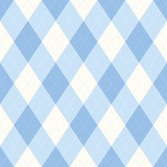 Argyle vector seamless pattern. Classic abstract geometric textile print imitation. Old fashioned knitted fabric pattern made of diamonds or lozenges.