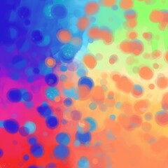 bright multicolored heterogeneous background with color transitions, streaks and drops of paint