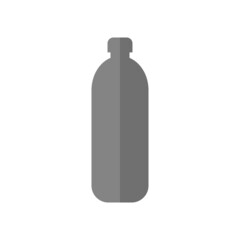 Bottle grey flat vector icon