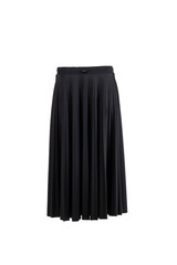 women's long black skirt on a white background