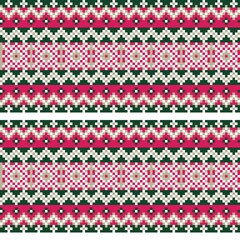 Christmas Fair Isle Seamless Pattern Design