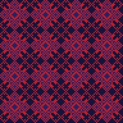 Christmas Fair Isle Seamless Pattern Design