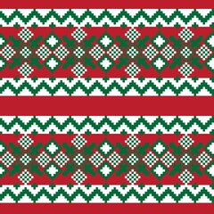 Christmas Fair Isle Seamless Pattern Design