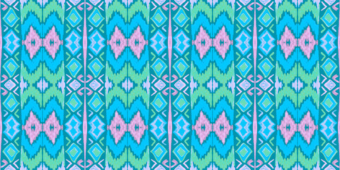 Seamless peruvian pattern. Hand drawn aztec illustration.