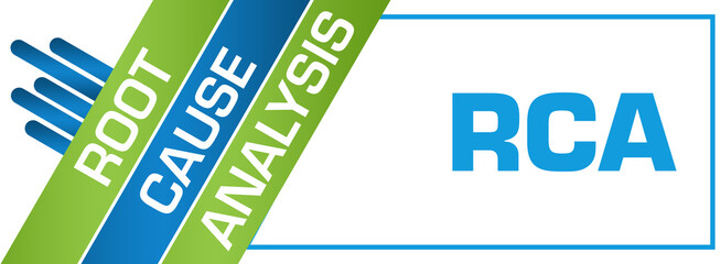 RCA - Root Cause Analysis Green Blue Left Text 
