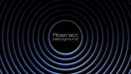 Dark abstract background with glowing gradient circles, in a futuristic style. Bright backgrounds for your projects, presentations, posters and covers