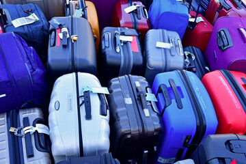 Dubrovnik, Croatia- september 3 2021 : suitcases