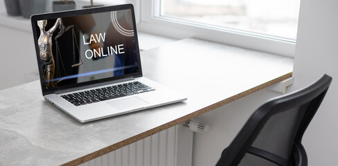 laptop, law online, webinar, meeting app, technology.