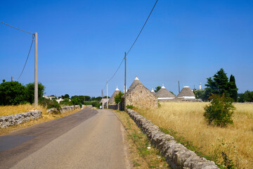 Fototapeta premium Rural landscape on Apulia between Alberobello and Locorotondo