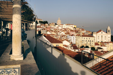Lisbon panorama,  Alfama, Miradouro de Santa Luzia