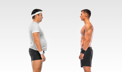 Awesome Before and After Weight Loss fitness Transformation. The man was fat but became athlet. Fat...