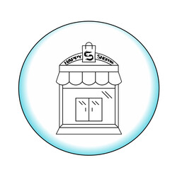 Obraz premium Flat market logo design 