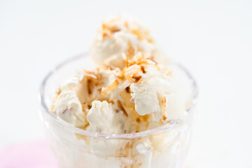 Coconut ice cream