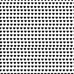 Black polka hearts on white background. Seamless vector pattern.
illustration Eps10.
