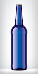 Color Glass Bottle on background. 