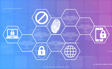 Digital Abstract technology background,2d illustration
