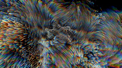 Dark explosion computer generated background