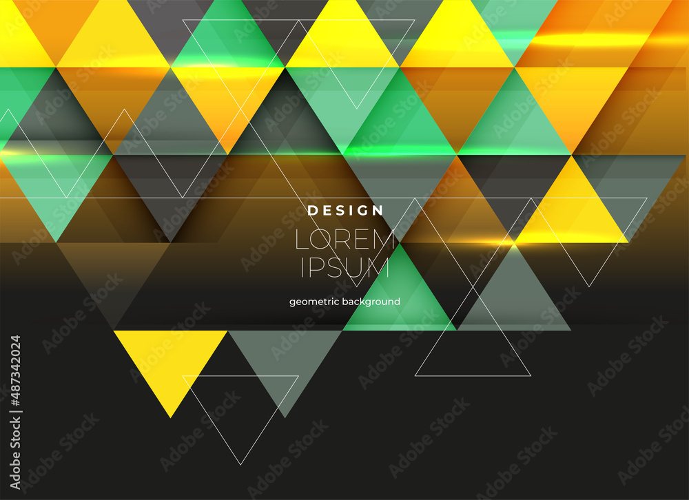 Aufkleber flat vector. minimal geometric background. dynamic shapes composition. eps10 vector.