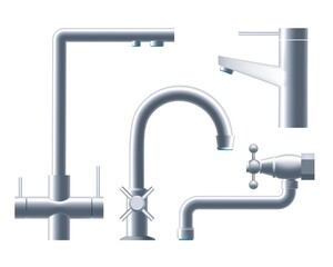 Metal stream faucets