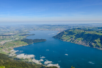 Rigi, Zugersee, Zug, Bergbahnen, Wanderweg, Zugerberg, Aussichtspunkt, Walchwil, Immensee, Cham, Zentralschweiz, Alpen, Sommer, Schweiz