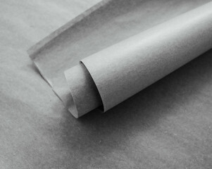 Brown Tissue wrapping paper on simple brown background for art studios in black and white moody