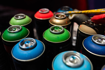 spray cans