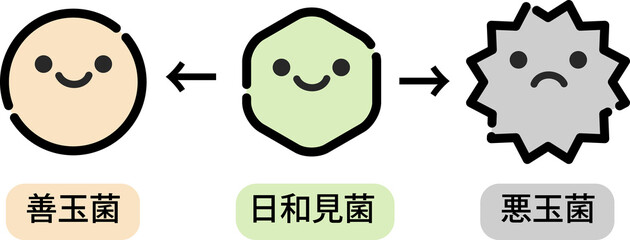 腸内環境のイラスト