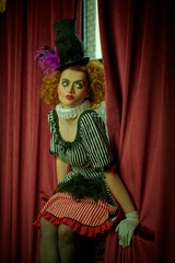 vintage clown girl