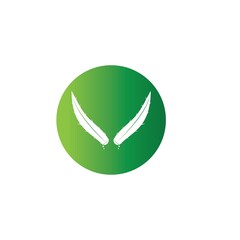 Aloe vera logo vector ilustration template