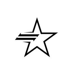Star Logo abstract design vector template symbol concept icon.