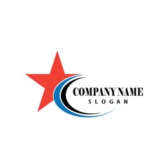 Obraz premium Star Logo abstract design vector template symbol concept icon.