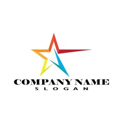 Star Logo abstract design vector template symbol concept icon.