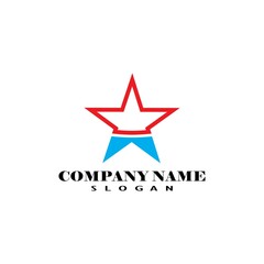Star Logo abstract design vector template symbol concept icon.