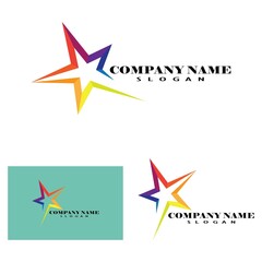 Star Logo abstract design vector template symbol concept icon.