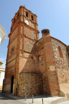 Iglesia de Nuestra Señora de los Milagros en Alange, provincia de Badajoz, Extremadura, España 
