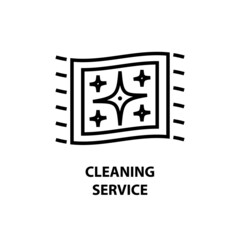 carpet icon. Cleaning service concept. Signs, symbols