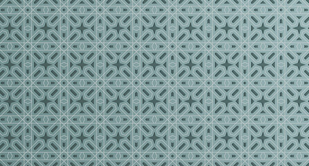 Arabic pattern background. Islamic ornament vector. Geometric 3d shape. Texture arabian traditional motif