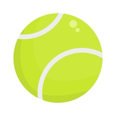 Vector illustration of a tennis ball for sport in a competition, perfect for sports advertising