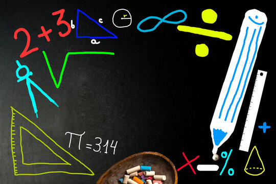 Funny math and geometry school background.