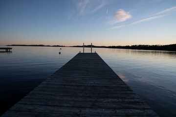 Obraz premium pier at sunset