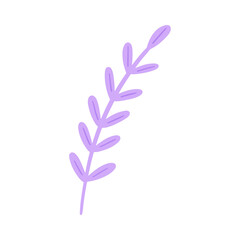Naklejka premium Purple Leaf Hand-drawn Vector Illustration