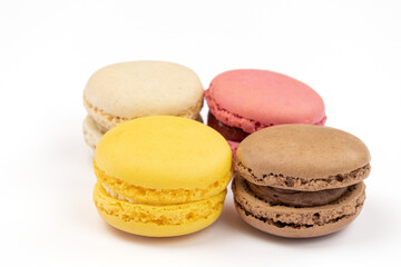 several isolated buttons on a white background