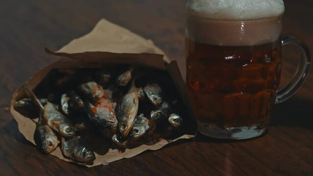 Sun dried fish and cold beer.