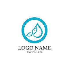 Water drop Logo Template vector