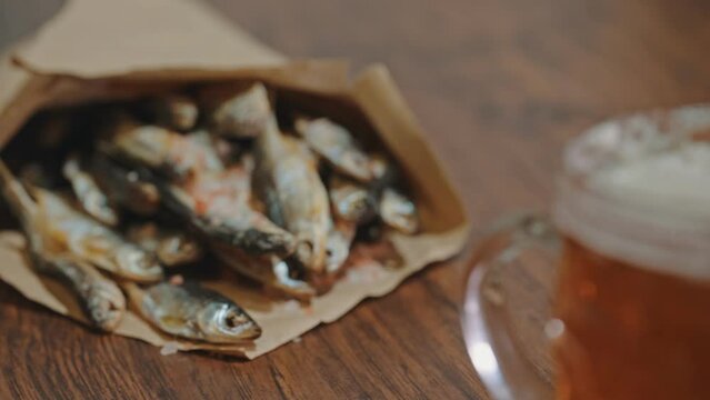 Sun dried fish and cold beer.