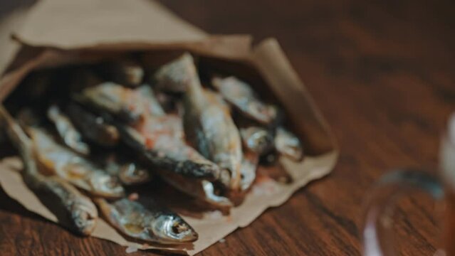 Sun dried fish and cold beer.