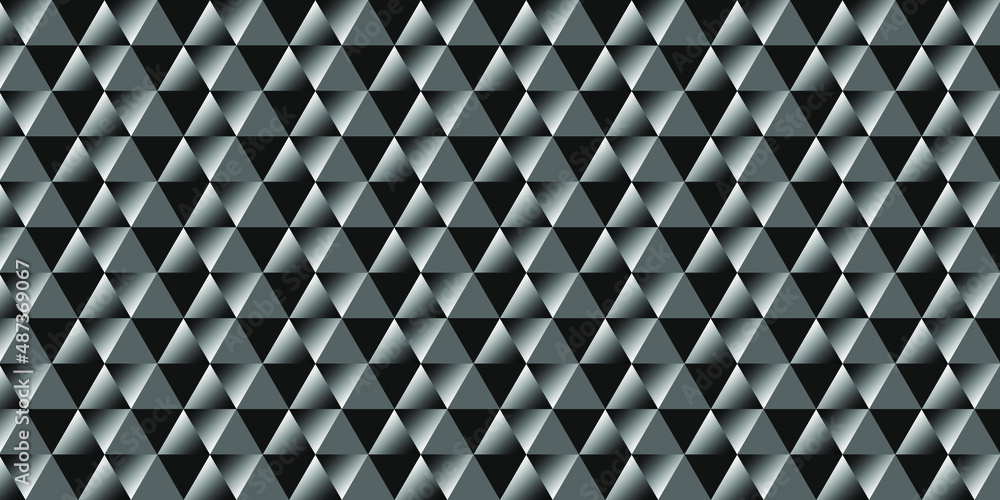 Poster dark black geometric grid background. modern dark abstract texture with triangles. vector eps 10